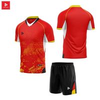 Ensemble d'uniformes de volley-ball de luxe personnalisés Benteyo 100 % polyester, maillot gonflable transparent imprimé par transfert thermique pour l'extérieur