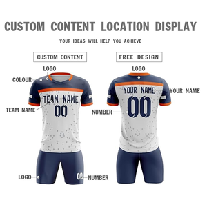 Ropa de fútbol de entrenamiento Francia OEM impresión por sublimación completa uniformes de fútbol para hombres diseño personalizado con logotipo y nombre - Product Image 3