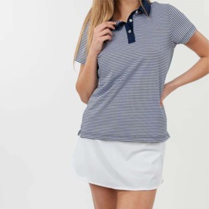 Polo de golf en coton pour femmes séchage rapide respirant décontracté Streetwear Logo personnalisé tissu tricoté chemise de haute qualité - Product Image 5