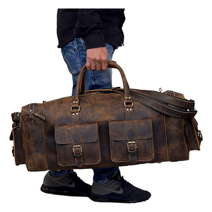 Sac de voyage en cuir de vachette pleine fleur multifonction dernier modèle, sac de sport en cuir de gros pour hommes, sacs de week-end personnalisés à vendre - Product Image 5