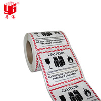 Étiquette adhésive personnalisée UV pour codes-barres de supermarché, format oreiller 3x2 pouces, étiquette de prudence en papier thermique imperméable, prix usine