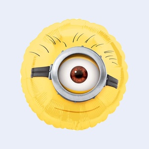 Ballon Minions en aluminium 43 cm, décoration de fête, sac de 2 pièces - Product Image 1