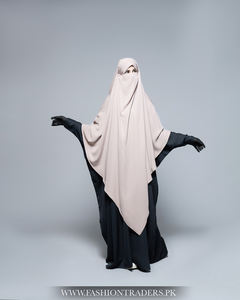 ชุดฮิญาบแบบสุภาพเรียบร้อยทำมือสำหรับผู้หญิงมุสลิมผ้าโพลีเอสเตอร์เนื้อเบาระบายอากาศได้เปลือยแห้งเร็วผ้าไฮมาร์อิสลามใส่ได้ทุกวัน - Product Image 6