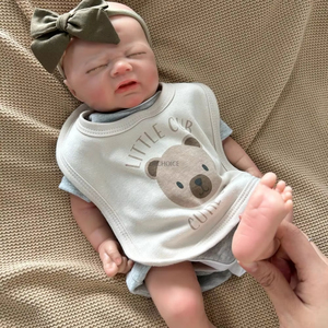 Poupée réaliste de 18 pouces pour bébé <span class=keywords><strong>Reborn</strong></span> Poupée à la mode en silicone pour nouveau-né avec peau peinte en 3D - Product Image 4