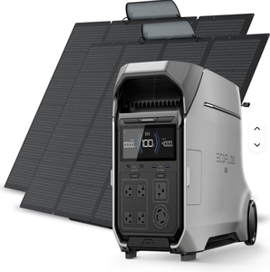 Station d'alimentation portable DELTA Pro 3 toute neuve, 120V/240V, 8000W, légère, garantie de 3 ans, 2 panneaux solaires, 2 batteries supplémentaires - Product Image 1