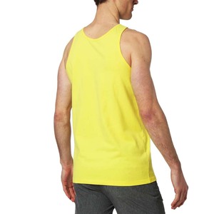Camisetas sin mangas de algodón para adultos con ribete en contraste al por mayor, transpirables para gimnasio - Product Image 6