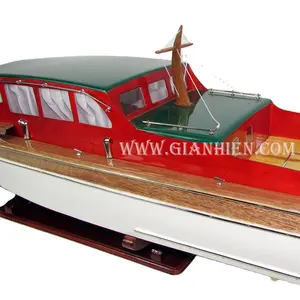 Gia Nhien Manufacturer Approve Custom Design CHRIS CRAFT DOUBLE STATEROOM CRUISER 1940 WOODEN HANDICRAFT SPEED BOAT HIGH QUALITY