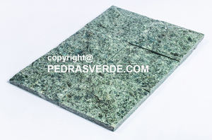 Azulejos de piscina de piedra volcánica Sukabumi, diseño cuadrado rústico verde, alta resistencia a la erosión antiácida, tamaño personalizado para hoteles divididos - Product Image 4