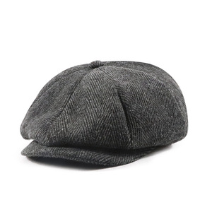 Nueva gorra clásica de invierno Newsboy para hombre, sombrero Baker Boy Gatsby para hombre con logotipo personalizado, gorra plana de Tweed, gorra para hombre - Product Image 5