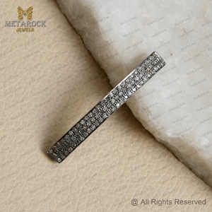 Cuerda de diamante para fabricación de joyas, cuerda de diamante sólida de plata 925, tubería de diamante pavimentada, para pulsera, collar, joyería larga - Product Image 5