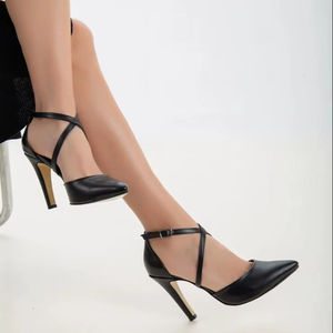 <b>Women's</b> Classic Stiletto Heel <b>Shoes</b> Pointed Toe Rhinestone Decoration 9 CM <b>for</b> 36-40 you made in Turkiye - Product Image 1