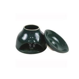 Thanh Lịch Gốm Hương Thơm Khuếch Tán Phong Cách Phương Đông Gốm Kết Hợp Hương Burner Lá Thiết Kế Chất Lượng Tốt Nhất Khuếch Tán Giá Bán Buôn - Product Image 2