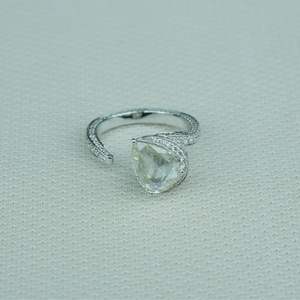 Elegante anillo de diamante cultivado en laboratorio corte de pera VS1 IGI SGL certificado Oro rosa oro plata compromiso boda joyería proveedor - Product Image 2