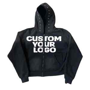 Sudadera con Media Cremallera Personalizada para Hombre, Frente Sólido, Casual, con Logotipo Personalizado, Colores y Tallas |   100% Algodón Corte Regular Invierno - Product Image 2