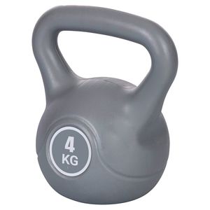 FitLover Kettlebell da 4 kg per Allenamento di Forza, Attrezzo Fitness Grigio - Product Image 1