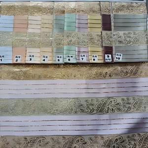 Tissu Zohra cationique haut de gamme avec finition dorée Jari 44 pouces Matériau textile en gros pour la couture Fourniture de design de mode - Product Image 3