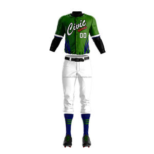 Camiseta y pantalón de softball para hombre, Camiseta y pantalón de béisbol totalmente personalizados para mujer, con botones completos - Product Image 6
