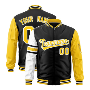 Chaqueta de bombardero informal para hombre, ropa deportiva ligera ajustada, cuello levantado, cierre de cremallera, transpirable, a prueba de viento - Product Image 1