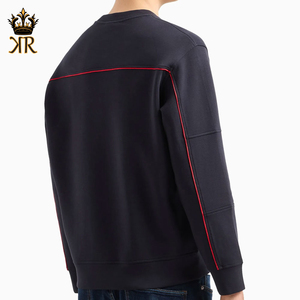 Nouveau sweat-shirt pour homme en coton 100% confortable, col montant, fermeture éclair, respirant, imprimé personnalisé, automne-hiver - Product Image 2