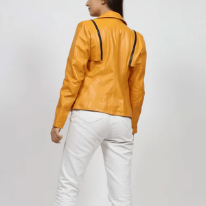 Chaquetas de Cuero para Mujer, Diseño Nuevo y Personalizado, Estilo Casual, Ajuste Entallado, Estilo Urbano - Product Image 5