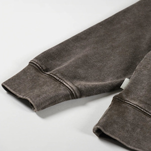 Vente en gros de vêtements pour hommes pulls à capuche personnalisés sweat à capuche thermique d'hiver de marque OEM sweat à capuche délavé à l'acide pour hommes - Product Image 5