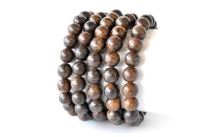 Latest Wholesaling Attractive Bronzite 8mm Classic Lovers <b>Healing</b> Beaded <b>Bracelet</b> for Anniversary Meditation Jewelry Unisex - Product Image 1