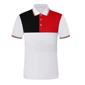 T-shirts polo style personnalisé uni à manches courtes pour hommes 100% coton polos hip hop grande taille à vendre - Product Image 1