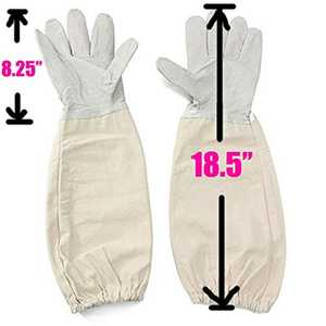 Guantes de apicultura de cuero personalizados Mangas DE SEGURIDAD ventiladas de manga larga Protección antipicaduras Pantalla táctil antivibración para - Product Image 5