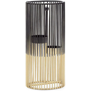 Modern Set 2 Black Gold Geometric Tall <b>Candle</b> <b>Holders</b> Table Centerpiece <b>Floor</b> Decorative <b>Holder</b> for Christmas Occasions Other - Product Image 6