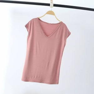Elegant <b>Women</b> Cotton Tee 100% Premium Fabric Breathable Everyday Luxury Top Custom Colour Summer Style RRI-TS-05 - Product Image 6