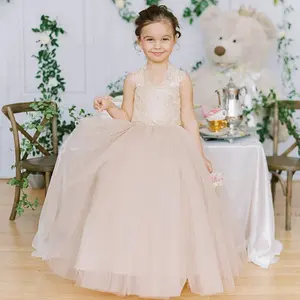 Gaun Natal Anak Perempuan 2022 Pakaian Pengiring Pengantin Anak Perempuan Gaun Pesta Pernikahan Putri Panjang Anak Perempuan 2 16 Tahun Vestidos