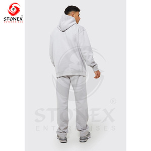 Sweat à capuche en coton personnalisé effet trou lourd Sweat à capuche vieilli anti-rétrécissement lavé pour hommes - Product Image 4
