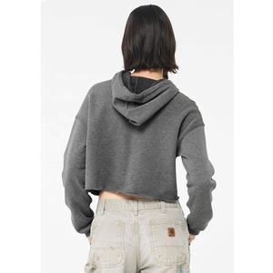 Bella Canvas Deep Heather MUJER CROPPED FLEECE HOODIE Sudadera con capucha recortada para mujer-Bella + Canvas 750 - Product Image 2
