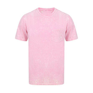 Ropa de alta calidad para hombre, camisetas de lavado ácido, 200g, 100 algodón, logotipo personalizado, serigrafía, camiseta lavada con ácido en blanco liso para hombre - Product Image 2