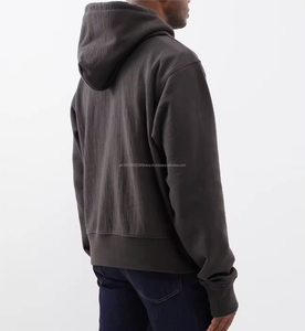 Sweat-shirt à capuche surdimensionné en coton lourd 400 g/m² personnalisé pour homme, coupe ample, cordon de serrage - Product Image 3