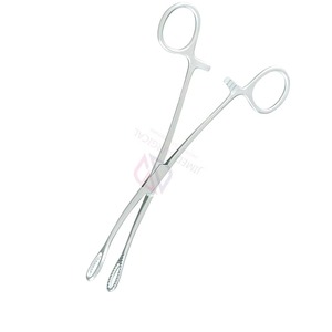 Pinces à éponges en acier inoxydable JIMED SURGICAL, revêtement bleu, pour usage vétérinaire |   Instruments chirurgicaux manuels de haute qualité pour la gynécologie - Product Image 3