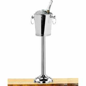 El mejor acero inoxidable de gran capacidad para cubo de vino de champán, Enfriador de hielo de plata con aislamiento fresco para ocasiones de fiesta - Product Image 1