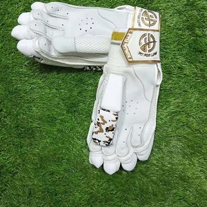<b>Cricket</b> Batting Gloves White Mesh Padded Foam Fill Ambidextrous Pull On Style Sports <b>Equipment</b> for <b>Cricket</b> - Product Image 2