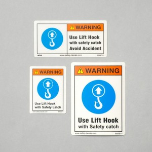 Etiqueta Adhesiva de Advertencia para Gancho de Elevación de Grado Industrial M45, Resistente a la Intemperie, Instrucciones de Montaje de Grúa, Adhesivo Resistente a los Arañazos - Product Image 2