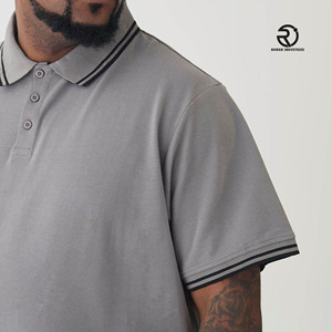 Polos de talla grande para hombre, Camiseta de algodón de alta calidad con logotipo personalizado para golf, jersey de gran tamaño, camiseta Polo de manga corta - Product Image 5