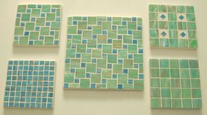 Home And Kitchen Tableware Square Shape New Pattern <b>Glass</b> Mosaic Coaster Standard Quality <b>Mat</b> and Pad Tableware Coaster for Sale - Product Image 6