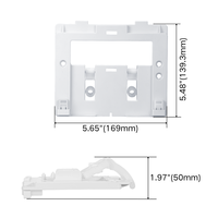 Kit de fixation de plaque de chasse réglable compatible Verso 350/1100 pour réservoir encastré et toilettes suspendues