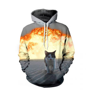 เสื้อฮู้ดและสเวตเตอร์ของผู้ชายเสื้อสวมหัวโอเวอร์ไซส์ผ้าฝ้ายอินทรีย์/โพลีเอสเตอร์ขนแกะ100% เด็กผู้ชายสะท้อนแสง - Product Image 4