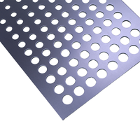 Tôle perforée en aluminium anodisé clair 1060 5005 de 0,5 mm à 3 mm avec AA15 pour écran de ventilation et panneau de plafond acoustique