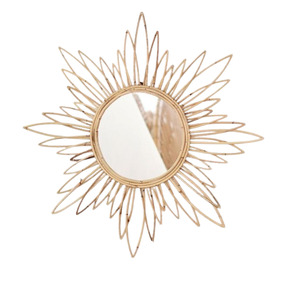 Best Selling Round Wall <b>Mirror</b> Modern Design with Handcrafted Rattan Frame Premium Nautical Decor Wall Mounted <b>Mirror</b> - Product Image 1