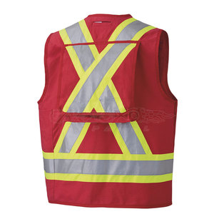 Chaleco DE SEGURIDAD DE EMERGENCIA con cinta que brilla en la oscuridad para condiciones de poca luz Chaleco de seguridad de alta visibilidad - Product Image 2