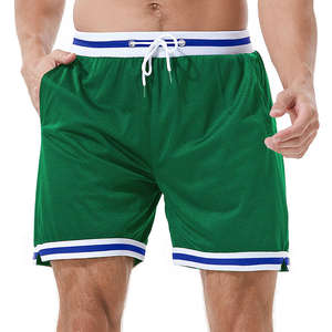 กางเกงขาสั้นกีฬาผู้ชายขายส่ง ผ้าตาข่าย ระบายอากาศ กันน้ำ เอวยางยืด แห้งเร็ว เหมาะสำหรับเล่นบาสเก็ตบอล - Product Image 3