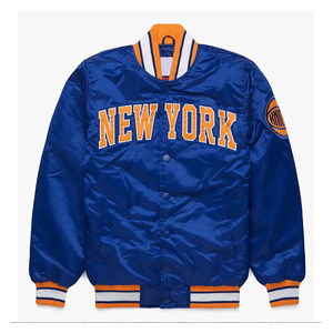 Chaqueta Bomber Personalizada al por Mayor para Hombre con Cuello, Cierre de Cremallera Premium, Logotipos Bordados, Chaqueta Varsity de Satén - Product Image 3