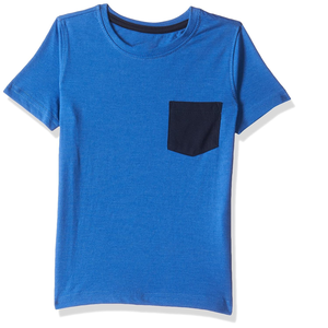 Top Sell 100% algodón personalizado niños camisetas Color sólido camiseta para niños con bolsillo niños logotipo personalizado camiseta calidad de exportación - Product Image 1