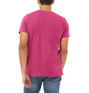 BELLA + CANVAS 3001 Logo personnalisé 100% coton T-shirt à manches courtes impression personnalisée sérigraphie broderie T-shirt pour hommes - Product Image 4